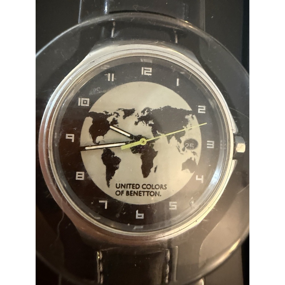 NIB Vintage 80s United Colors of Benetton Camel Cigarettes World Watch in Case - Picture 11 of 16